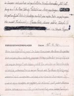 England/All.Bes. - POW Camp 17/248 2 Kriegsgefangenenkarten 7.1./10.4.46