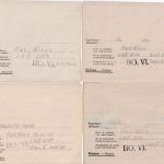 Belgien/All.Bes. - 12 Kriegsgefangenenkarten/-briefe ex 7/46 bis 5/47 Lager BOVI