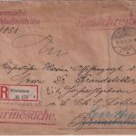 DR - Wilhelmshaven 1915 Kdo. d. Hochseestreitkräfte Einschreiben/Marinesache