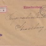 DR - Charlottenburg 2.12.16 Einschreibebrief/portofr. Heeressache n. Strassburg