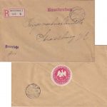 DR - Charlottenburg 2.12.16 Einschreibebrief/portofr. Heeressache n. Strassburg