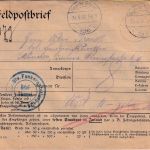 DR - Deutsche Feldpost 736 Wertbrief Bay. Funkerabteilung 104 n. München 24.9.17