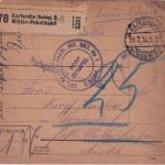 DR - Karlsruhe 1916 portopfl. Militärpaketkarte n. Fraundorf P. Mitterskirchen