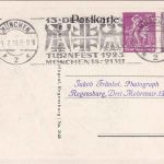 DR-Infla - 13. Dt. Turnfest Privatganzsache Masch.-SST München - Regensburg 1923