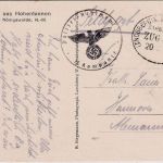 DR - XX-Polizeiregiment 2 Feldpostkarte Königswalde - Hannover 1939