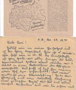 DR - Fp.Nr. 46474/36234 1xKarte/1xBrief n. Breslau 27./30.10.44 Stabshelferin !