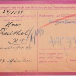 DR - Berlin W15 20.3.44 Eilauftrag z. Prüfung einer Postanschrift