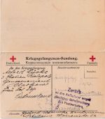 DR/Russland - Potsdam 22.1.18 Kriegsgefangenenkarte (Rotes Kreuz Vordruck)