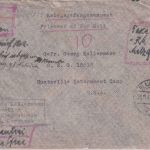 DR - Blaufelden 25.11.43 (Blumweiler) Kriegsgefangenen-Luftpostbrief n. USA