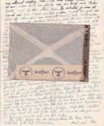 DR - Blaufelden 25.11.43 (Blumweiler) Kriegsgefangenen-Luftpostbrief n. USA