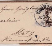 Bayern - 3 Pfg. Wappen Ganzsachenstreifband + Zusatz Würzburg 3 10. JUN 94
