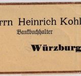Bayern - 3 Pfg. Wappen Ganzsachenstreifband (Zudruck !) Würzburg Bhf. 4. NOV 97