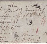 Bayern/Österreich - "W" (Würzburg) Fahrpostbrief (Grenzfranco) n. Wien 9.10.1823