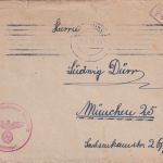 DR - Würzburg 1941 Feldpostbrief (Wetterstelle Biebelried) n. München