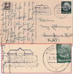 DR - Würzburg 1937 "Schafft Heime..." Karte n. Bernstein a. Wald (RAD !)