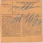 Bizone - 2x90+10 Pfg. Bauten Paketkarte Remlingen - Darmstadt 12.10.48