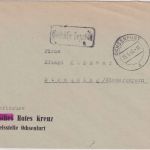 All.Bes. - Ochsenfurt 15.4.46 Gebühr bezahlt Ra1 Brief (Rotes Kreuz) n Straubing