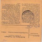 All.Bes. - 1 M. Taube u.a. Paketkarte Würzburg 3 - Darmstadt 15.6.48