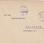 All.Bes. - Würzburg 2 26.2.46 Gebühr bezahlt K1 + hds. "8" Ortsbrief
