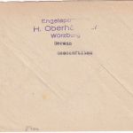 All.Bes. - Würzburg 2 26.2.46 Gebühr bezahlt K1 + hds. "8" Ortsbrief
