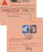 BRD - 100+70 Pfg. I&T unfreie Nachnahme-Paketkarte Würzburg - Ingoldingen 1979