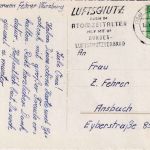 BRD - Würzburg 1958 "Luftschutz auch im Atomzeitalter..." Masch.werbestpl. Karte