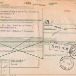 BRD - Würzburg 1982 18 M. Postfreistempel Paketkarte n. SCHWEDEN