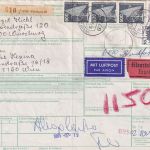 BRD - 3x5 M. I&T u.a. Lupo-Eil-Paketkarte n. ÖSTERREICH Würzburg 26 1984