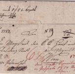 Bayern/Österreich - Ochsenfurt 1826 Postvorschussbrief (Fahrpost) n. Wien