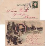 Bayern - Veitshöchheim 27. JUL 98 blauer K1 Litho Leipzig n. Horgau