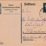 DR - 8 Pfg. Sonderganzsache Reichs-Unfallverhütungs-Woche Ochsenfurt 7.3.29