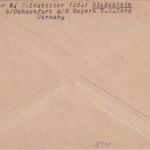 Bizone - 30 Pfg. Bauten Brief n. USA Poststelle I Riedenheim ü. Ochsenfurt 1949