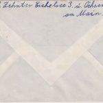 BRD - (13a) Rittershausen ü Ochsenfurt Landpost-Ra2 + Bahnpost-Ra4 Brief 12.1.59