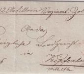 Bayern - Würzburg 23/9 roter HKS Militariabrief n. Kipfenberg 1849 - mit Inhalt