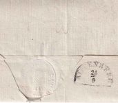 Bayern - Würzburg 23/9 roter HKS Militariabrief n. Kipfenberg 1849 - mit Inhalt