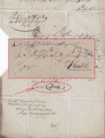 Bayern - Würzburg 1. MAR 1830 L2 Dienstbrief/Militaria n. Kusel - Inhalt !!