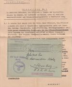 DR - Würzburg 1938 Dienstbrief (Wehrbezirkskommando) n. Nürnberg - Inhalt !!