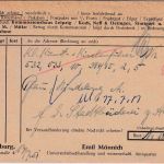 Bizone - 4 Pfg. Bauten Bücherzettel Würzburg - München 1951