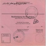 BRD - 40 Pfg. Heuss Postanweisung n. BELGIEN Würzburg - Brüssel 19.11.54
