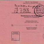 BRD - 50 Pfg. Heuss Postanweisung n. ENGLAND Würzburg - Oxford 4.7.55