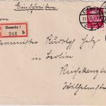 DR - 2x15+12 Pfg. Hindenburg Einschreibebrief an Rudolf Heß (!!) - Chemnitz 1935