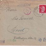DR - 12 Pfg. AH Zensurbrief/Grenzverkehr i.d. SCHWEIZ Wyhlen - Basel 14.2.44