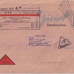 DR - 50 Pfg. Adler Nachnahme-Drucksache 250-500g Dresden - Berlin 24.11.37