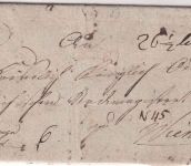 Bayern/Österreich - Ochsenfurt 1821 Fahrpost-Geldbrief (Grenzfranko) n. Wien