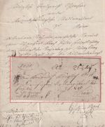 Bayern/Österreich - Ochsenfurt 1821 Fahrpost-Geldbrief (Grenzfranko) n. Wien