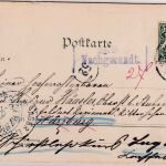 Bayern - Starnberg 1900 Manöverpostkarte n. Würzburg Nachsendevermerk