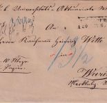 Bayern/Meckl.-Schwerin - Würzburg 30. NOV 65 Ra2 Geldbrief n. Warin