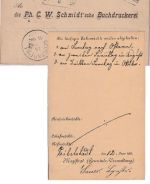 Bayern - Sommerhausen 15/6 HKS 5 Pfg. Wappen Ganzsache m. Firmen-Zudruck