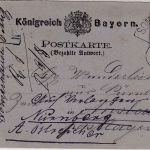 Bayern - Sommerhausen 6/8 HKS 5 Pfg. Wappen Ganzsache/A-Teil Irrläufer