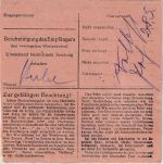 All.Bes. - 2x60 Pfg. Arbeiter Nachnahme-Paketkarte Würzburg 5 Darmstadt 20.5.48